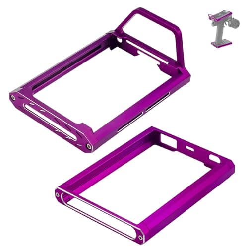 Hobby Fans Metal Protector Frame Fit for Flysky FSNB4 RC Car Transmitter Screen Protective Bracket Holder and Base Protector Remote Controller Upgrade Parts Accessories