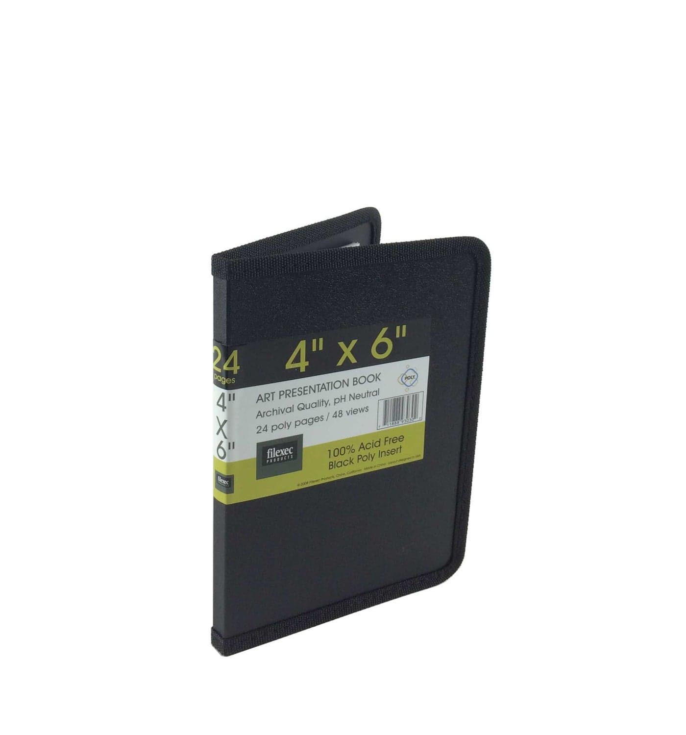 Filexec Products Art Presentation Book 4x6 24Page48 Views Pack of 2 5048893030 Black
