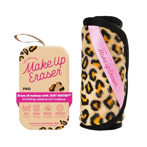 The Original MakeUp Eraser PRO Effortlessly Remove All Makeup Using Only Water Including Waterproof Mascara Eyeliner Foundation Lipstick Sunscreenand More Leopard 1ct
