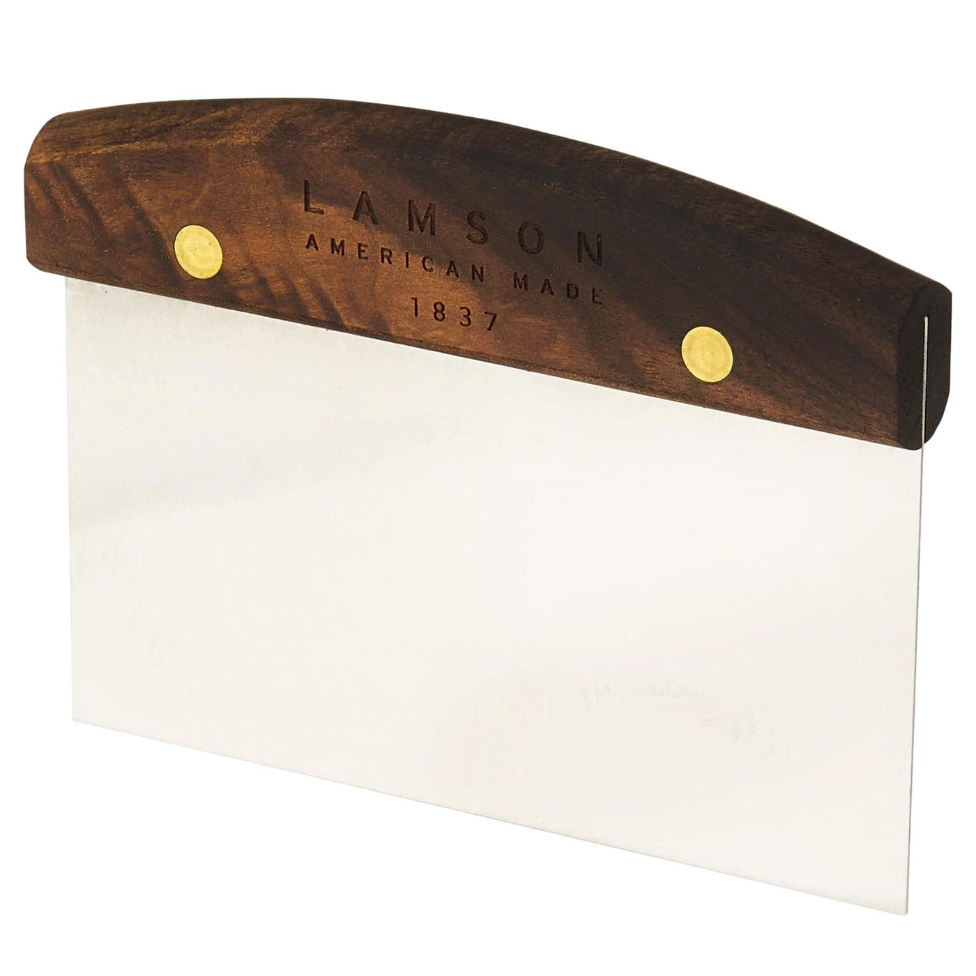 Lamson 3 x 6 Dough Bench Scraper with Walnut Handle