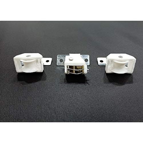 FAPBADRI Plastic, Aluminium Chic Blind Control Unit includes 2 Pulleys and Locking Unit with Screws & Wallplugs, White, Standard