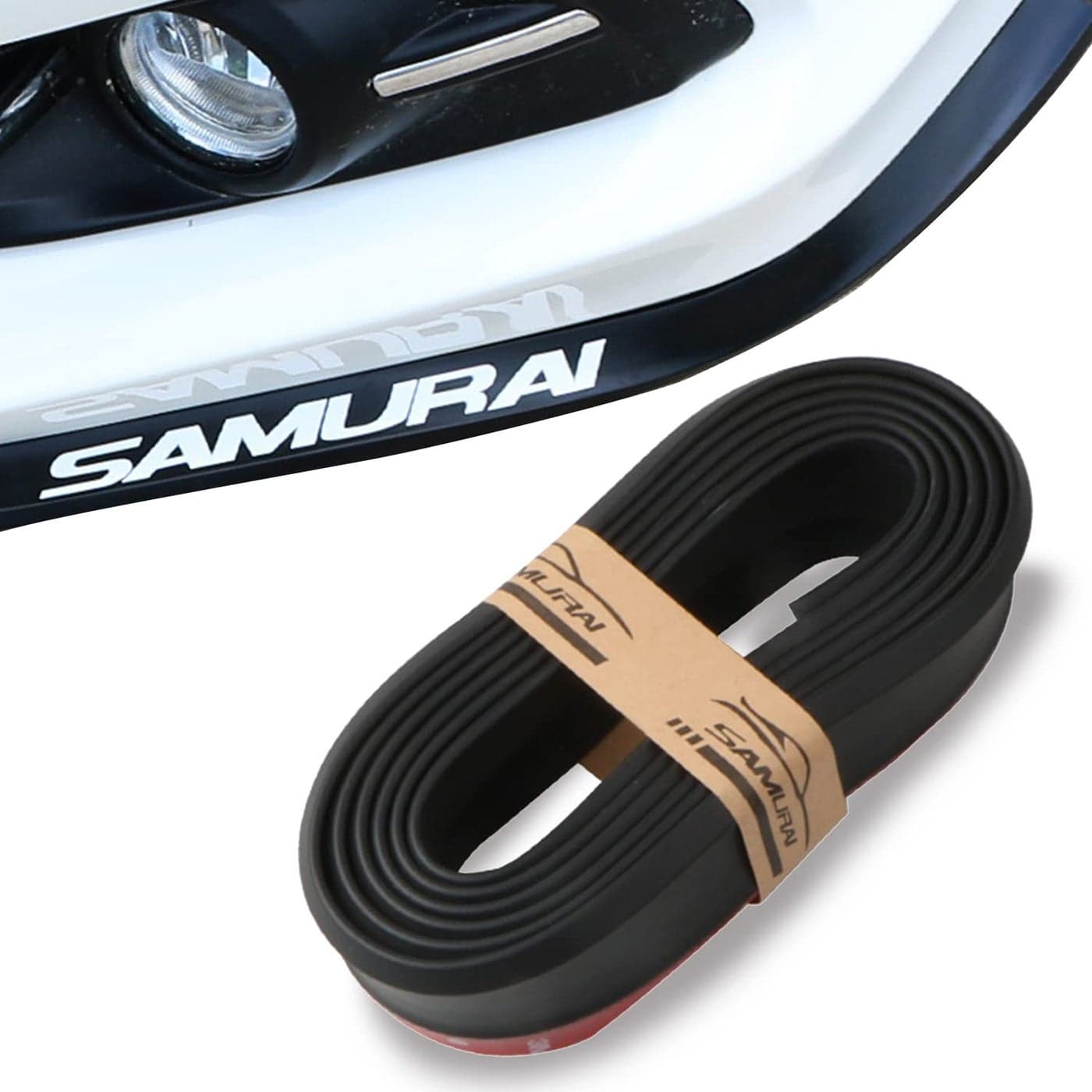 Miytsya Pack1 25M82FT Carbon Fiber Front Lip Side Skirt Spoiler Waterproof Protection Universal Auto Parts Carbon Fiber Black