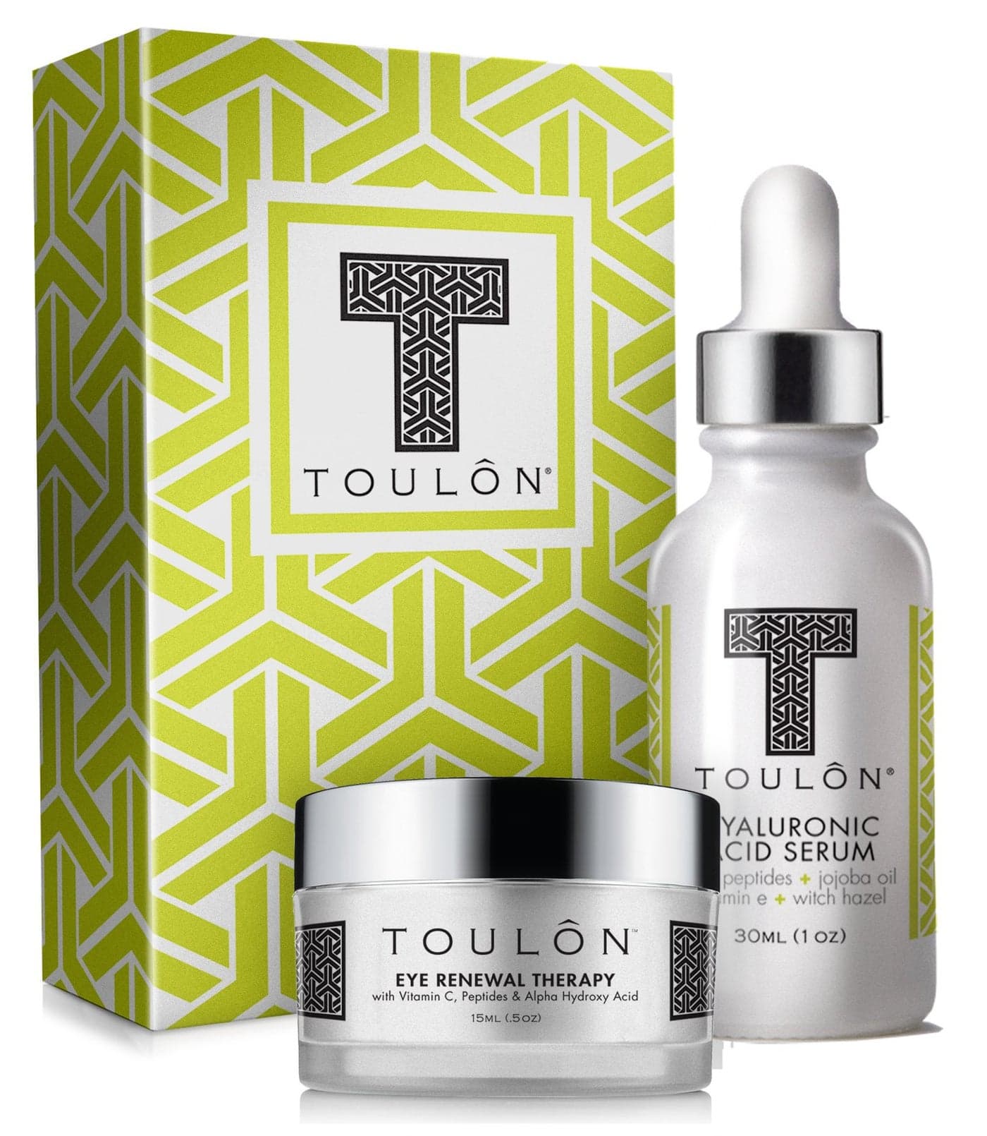Hyaluronic Acid Anti Aging Skin Care Kits Women Beauty Set Hyaluronic Acid Serum and Eye Cream for Dark Circles Puffiness Perfect Present for Women and Men Natural Skin Care Kit
