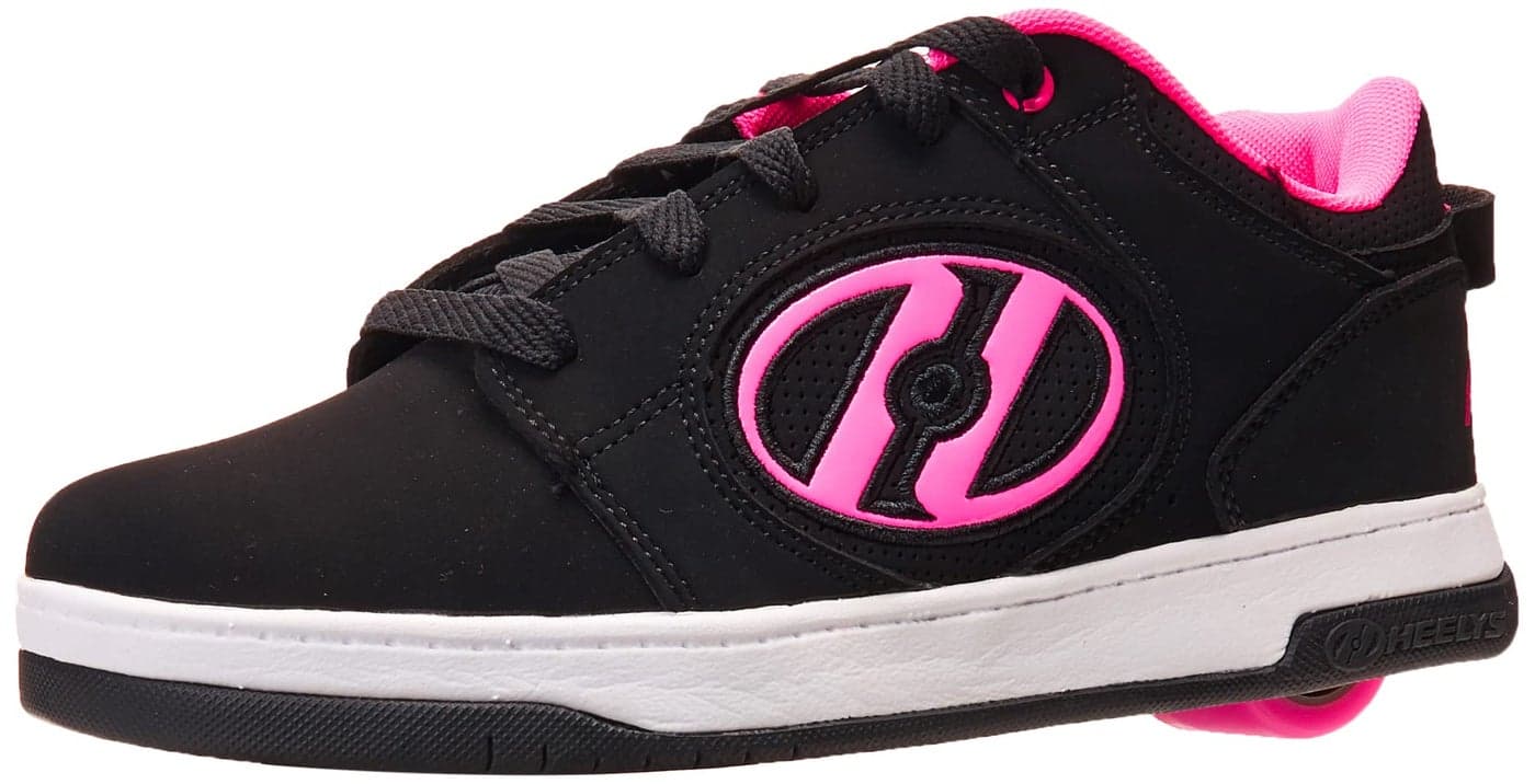 HEELYS Girls Voyager Wheeled Heel Shoe BlackPink 6 Big Kid