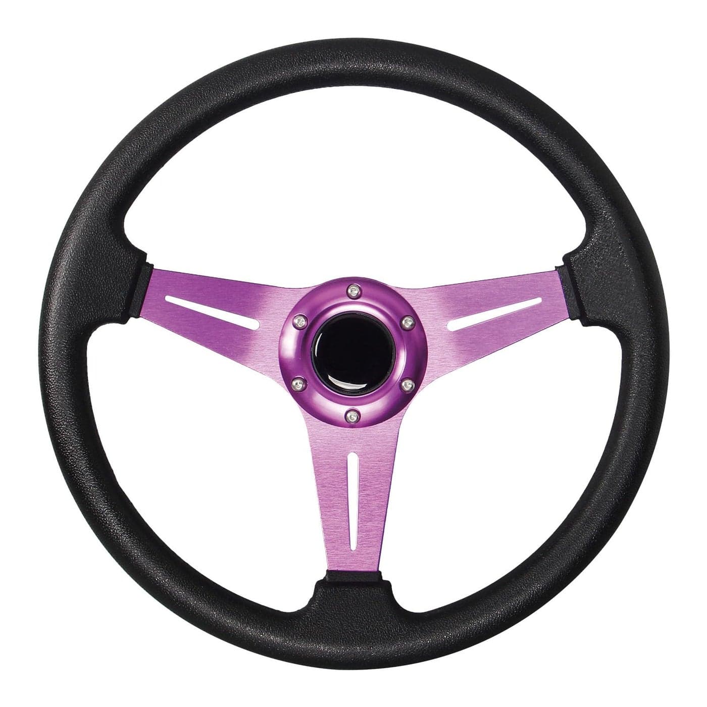 YEHICY Auto Racing Flat Steering Wheel with Purple Spokes 350mm 1386 Bolts Grip Vinyl Leather Universal Simulation Game Steering Wheel For Logitech G29 G920 G923