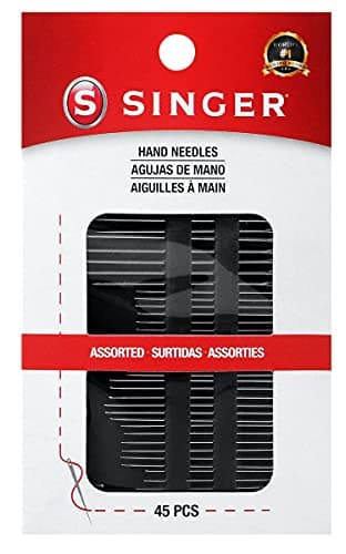 SINGER 01125 Assorted Hand Needles Betweens Chenille Darners Embroidery Sharps Tapestry Assorted Sizes 45Count