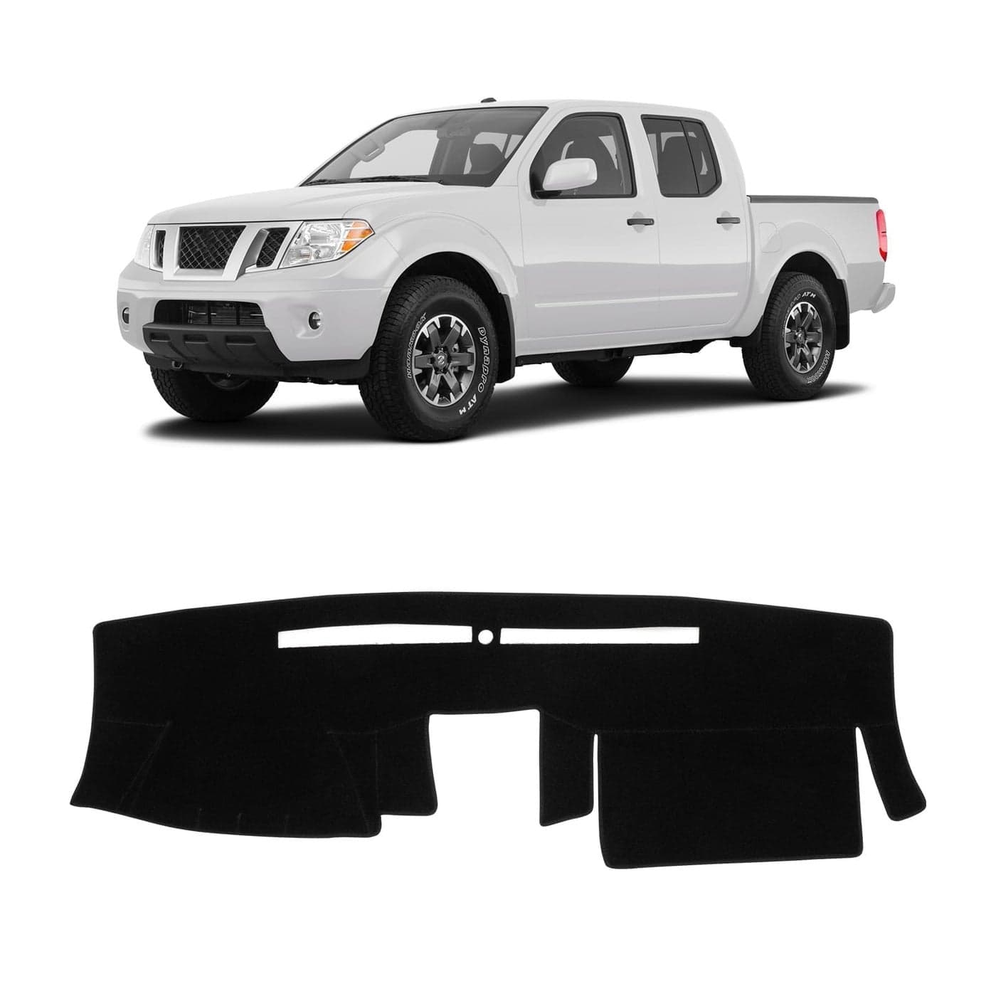 KUST Car Dash Cover for Nissan Frontier 20052019 2020 2021Xterra 20052015Pathfinder 20052012 20092012 Suzuki Equato Polyester Dashboard Cover NonSlip Sunshade Windshield No Glare Black