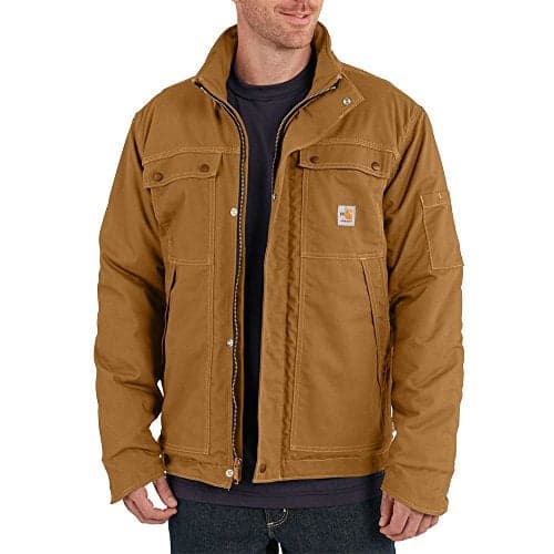 Carhartt Men's Flame-Resistant Full Swing Quick Duck Coat-Carhartt Brown-Medium