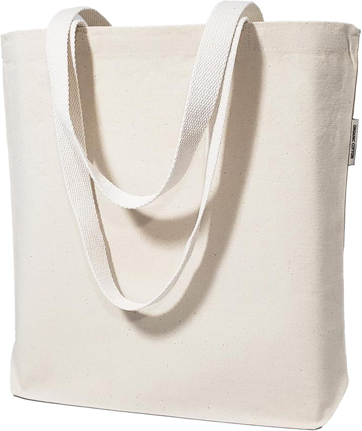 Blank Bulk Canvas Tote Bags Wholesale Organic Natural Color Plain Bags for Decorating Heat Transfer Printing DIY Crafts