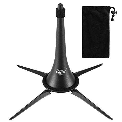 Eastar Clarinet Stand Portable Detachable Holder Bracket with Storage Bag, EST-003, Black