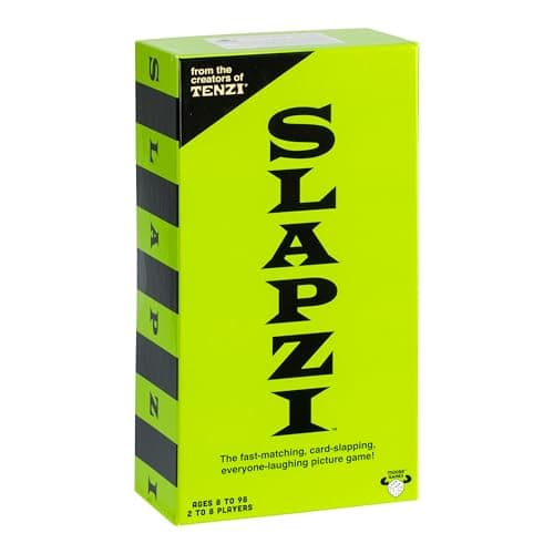 SLAPZI The FastMatching CardSlapping Game Match Picture to Clue and Slap Down Your Match Fun and Easy Perfect for Family Game Nights Parties for 28 Players Ages 8
