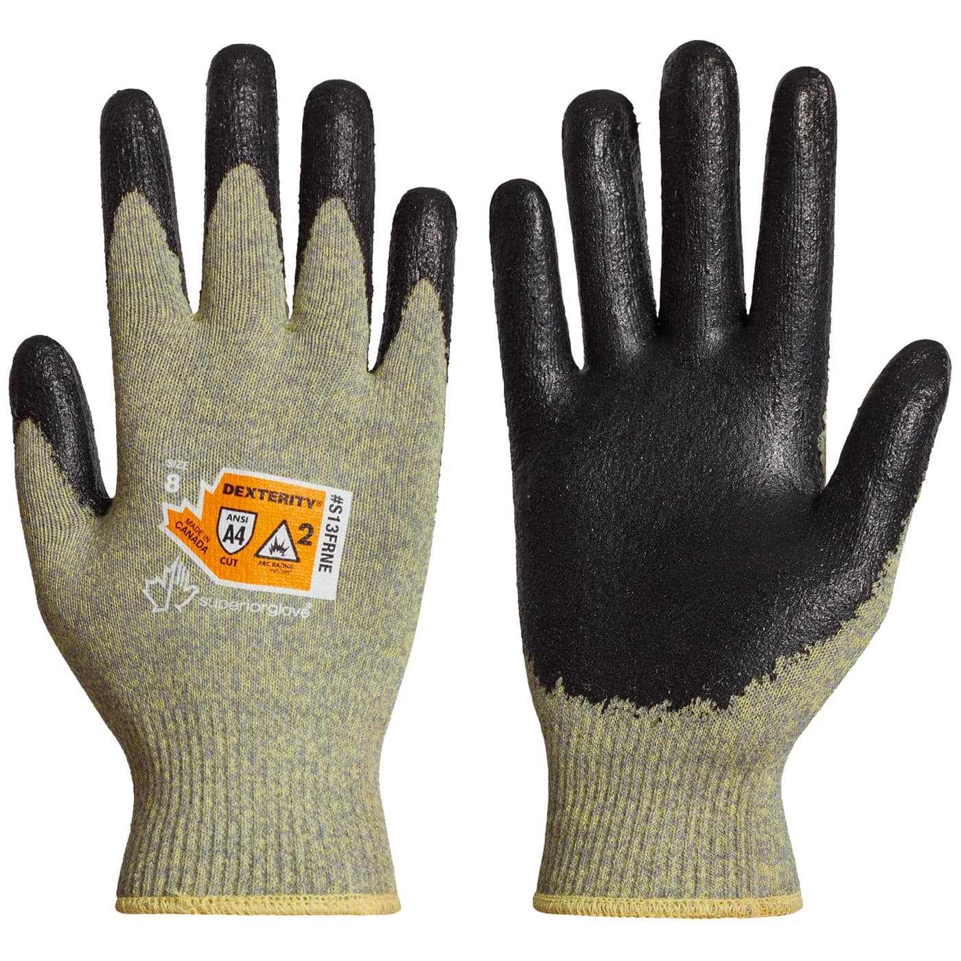 Superior Glove Flame Resistant Arc Flash Glove with Neoprene Palm - Dexterity S13FRNE (1 Pair of Medium Gloves)