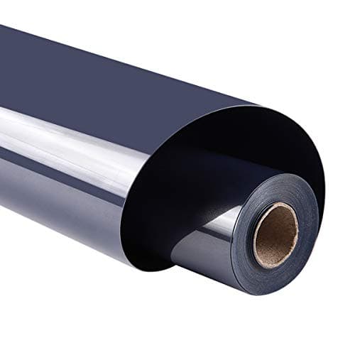 Guangyintong Navy Blue Heat Transfer Vinyl Rolls 12 x 8ft Iron On Vinyl for TShirts Glossy Surface Easy to Cut Weed
