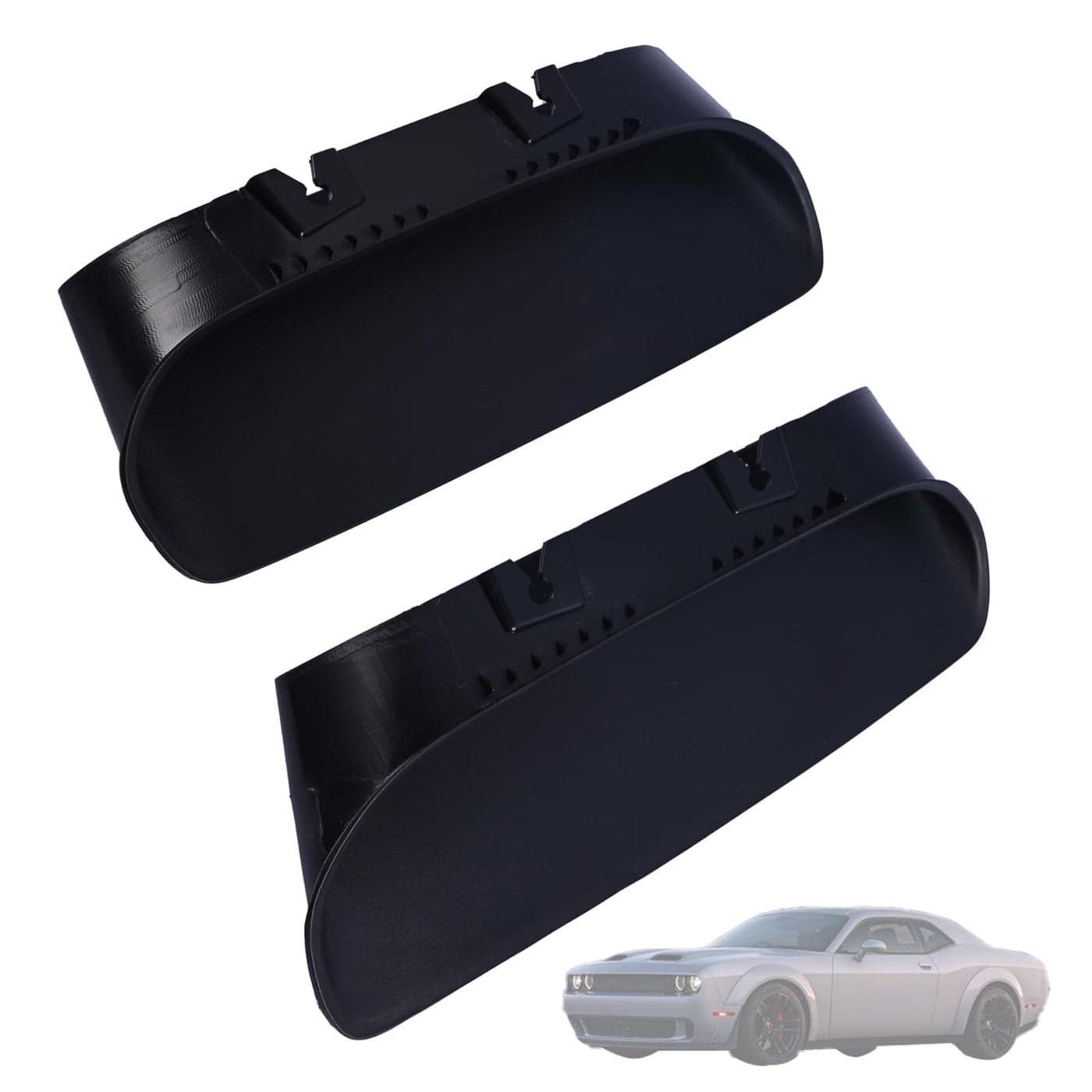 Getfarway A Pair Air Vent Cover Hood Bezels and Accessories 68378081AB 68378080AB Compatible with Dodge Challenger 2019 2020 Replace 68378080AD 68378080AC Front Left Right Side Black