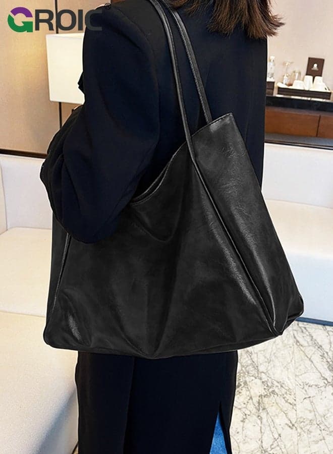 Large Tote Bag for Women,Leather Shoulder Bag,Purses Satchel for Women Casual Handbag Work Dating College