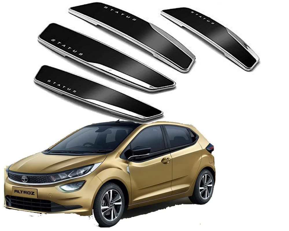Auto E-Shopping Status Car Door Guard Edge Protector Black Color for Tata Altroz Set of 4 Pieces
