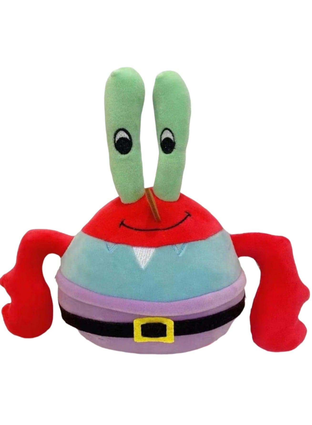 8 Inch Mr. Krabs Plush Toy, Stuffed Animal Pillow, Soft Cartoon Doll Decoration, Suitable As A Gift For Kids And Loved Ones On Birthdays And Holidays