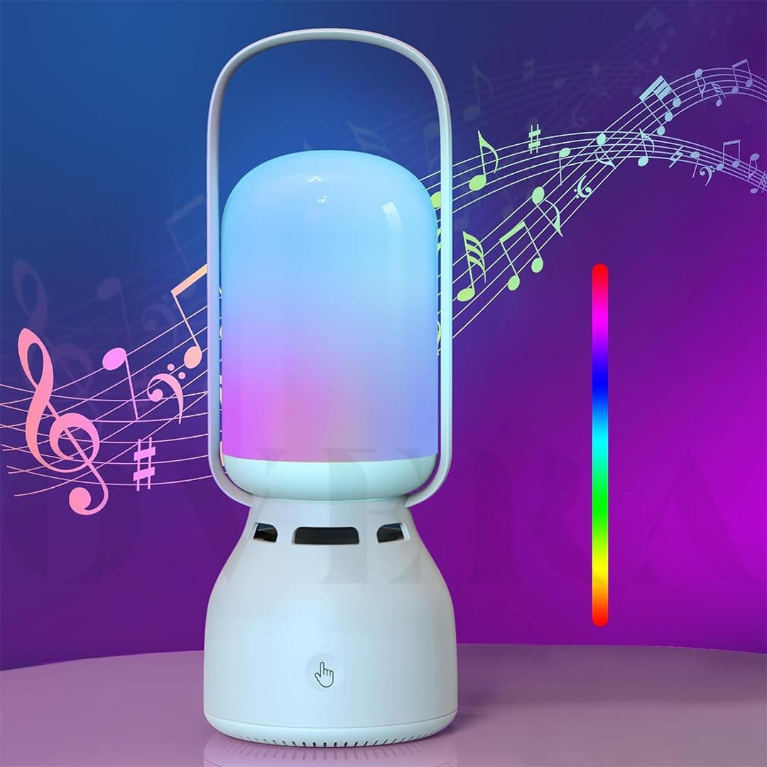 Overa Portable Camping Bluetooth Speaker Lantern Lamp led Light for Kitchen RGB Camping Lantern Speaker USB TypeC USB Charging Port for Night Stand