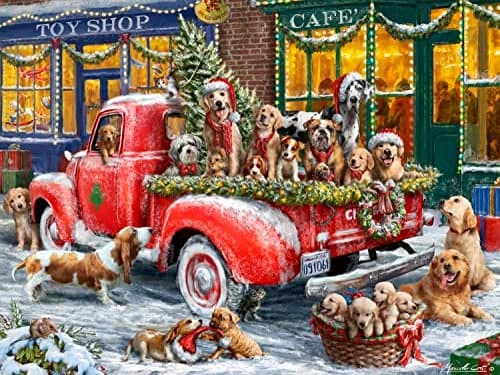 Vermont Christmas Company Canine Christmas Jigsaw Puzzle 500 Piece