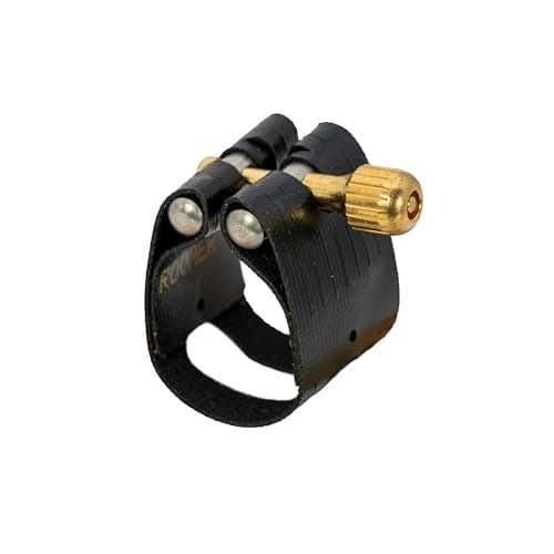 Rovner Ligature & Plastic Cap for Tenor Standard Saxophone - Light Ligature for Hard Rubber Mouthpiece (L-2R (L8))