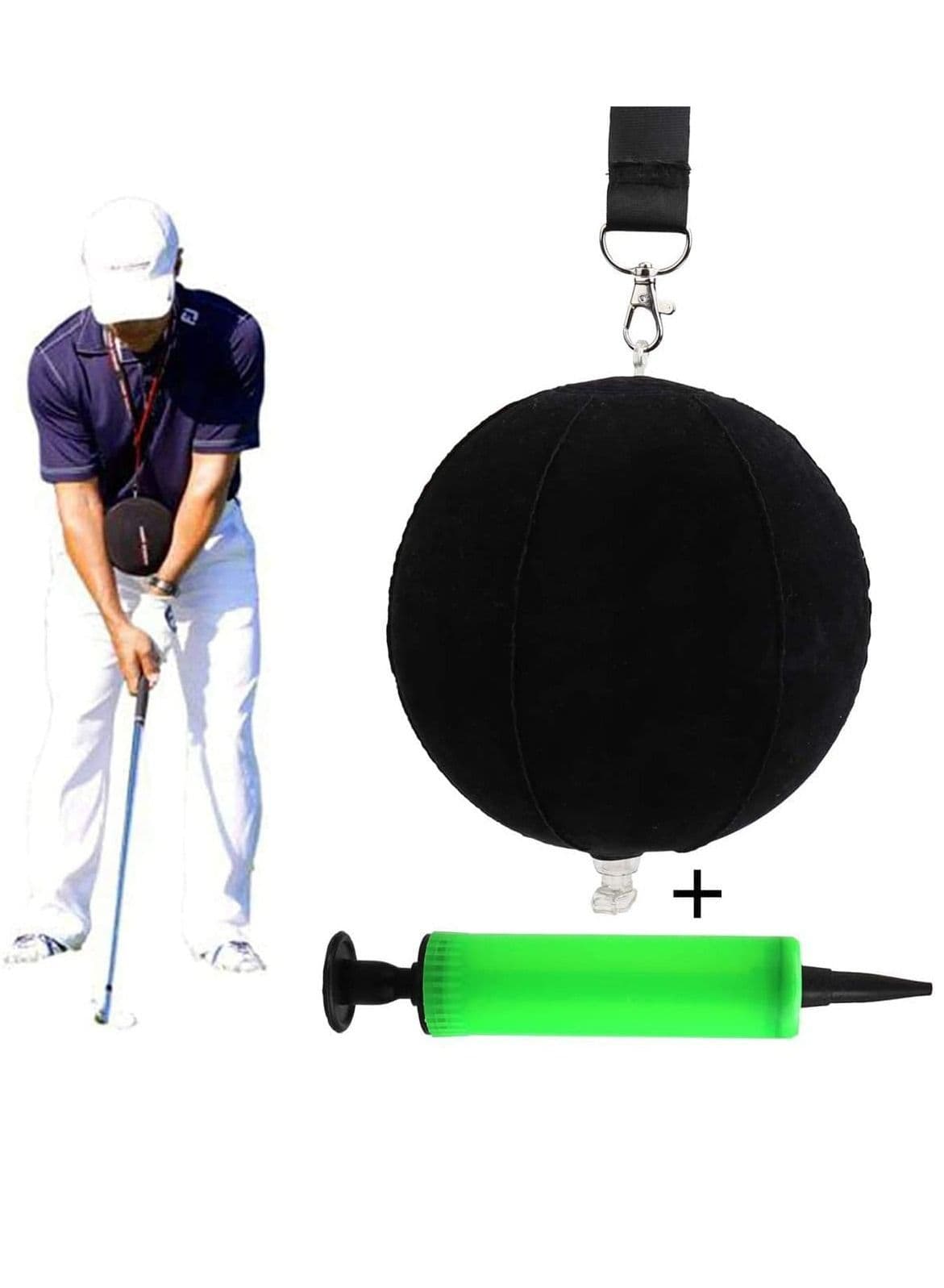 Golf Swing Trainer Ball Aid Practice Balls Impact Ball, Smart Adjustable Assist Teaching Posture Correction Training Intelligent Arm Motion Guide for The Player Practing