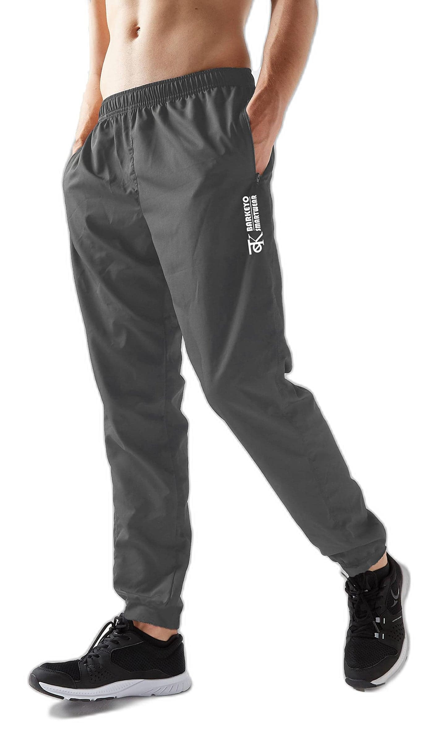 BARKEYO Track Pants for MensTrack Pants for Mens Track Pants and Lower for Mens and Woman Sports (Grey/Medium)
