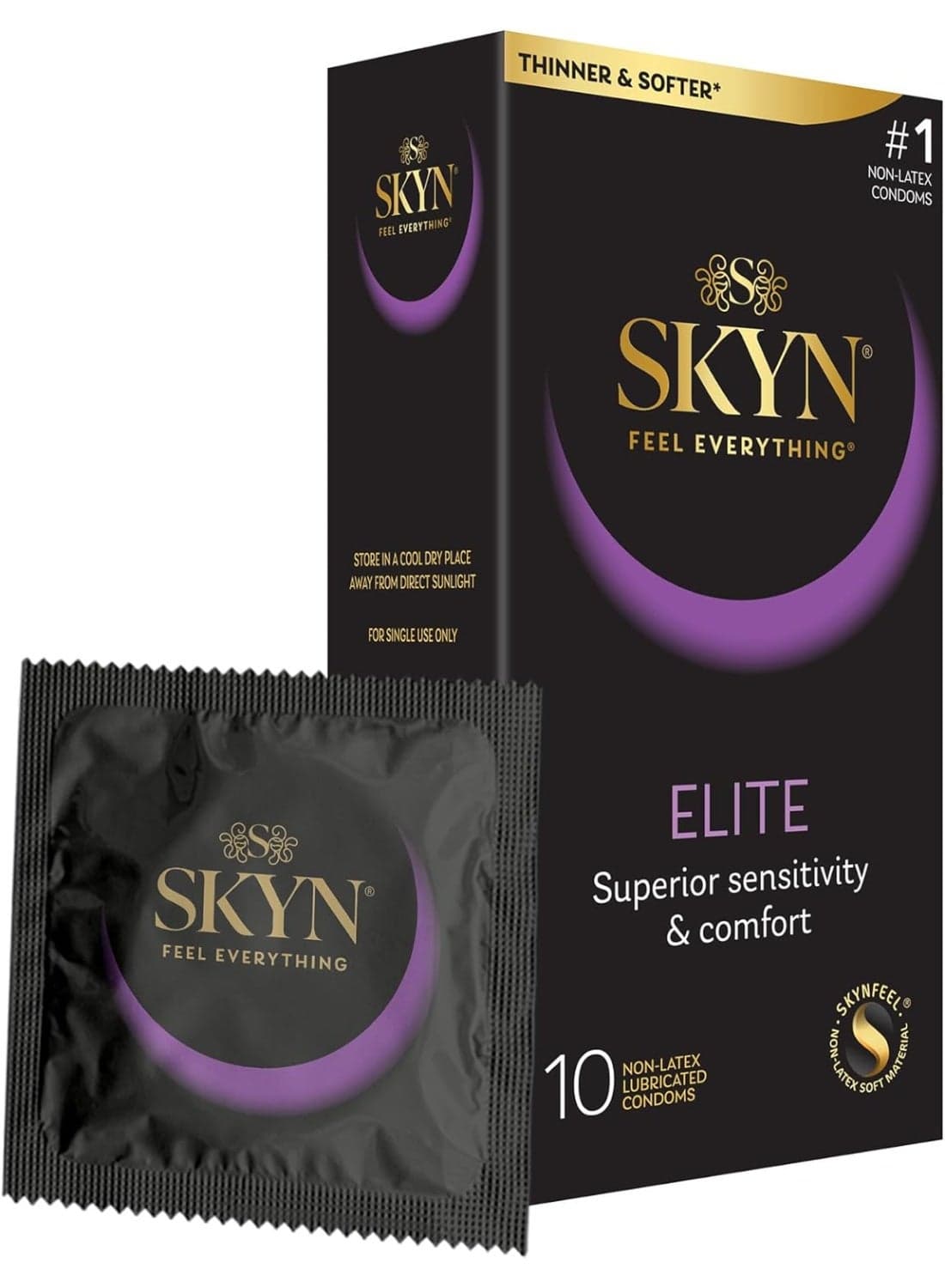 VSKYN Elite Condoms, 10 Count (Pack of 1)