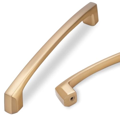 COTYKILEY 10 Pack 5 Inch(128mm) Champagne Bronze Cabinet Handles Champagne Kitchen Cabinet Pulls Cabinet Door Handles Kitchen Cabinet Hardware