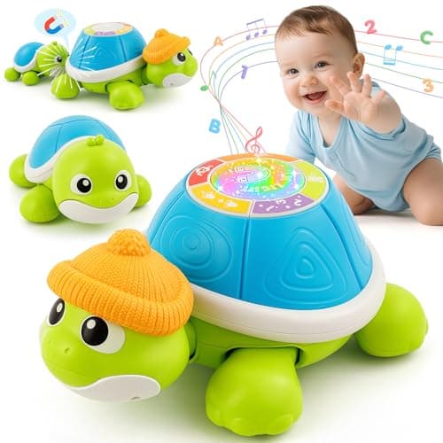Baby Toys 612 Months Musical Turtle Crawling Infant Toys for Tummy Time Early Learning Educational Toys for 7 8 9 10 11 Month Ideal Christmas Birthday Gifts for Boys Girls Age 1 Years Old