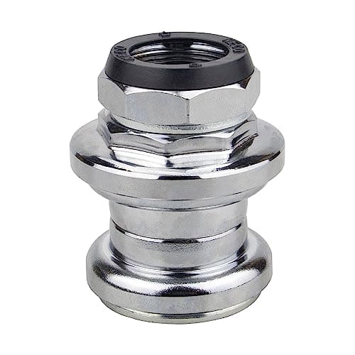 WEEROCK Neco Bicycle Headset Steel Bike Threaded Front Fork Bowl Set, Silve