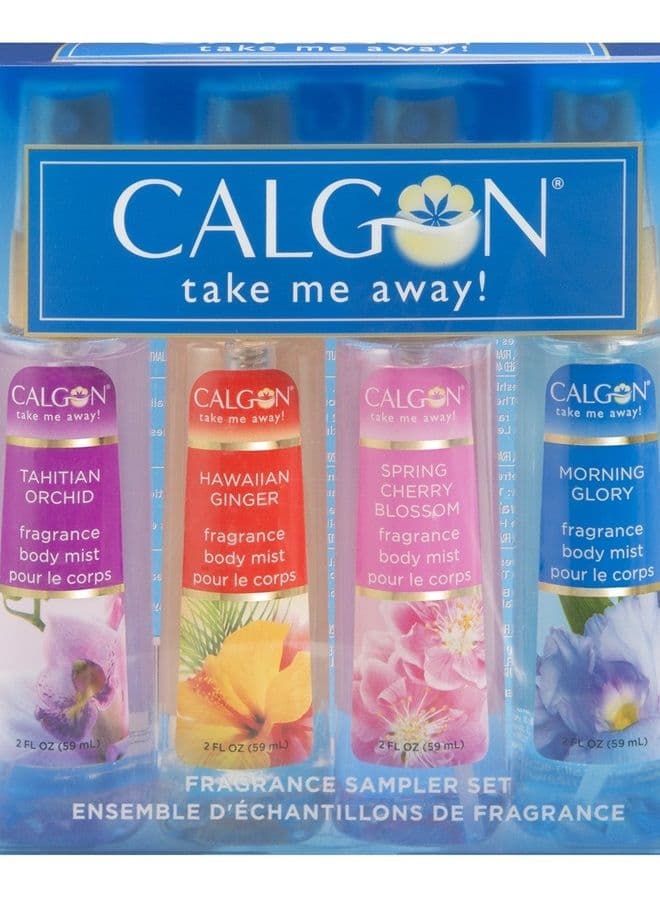 Take Me Away 4 Pc Gift Set (Refreshing Body Mist 2.0 Oz Of Spring Cherry Blossom Hawaiian Ginger Morning Glory Tahitian Orchid) for Women By 2 Fl Oz