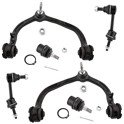 BOXI 6pc Front Upper Control Arms Ball Joints Sway Bar Link Fit for Ford Expedition 2003 2004 | Fit for Lincoln Navigator 2003 2004 | Auto Adjusting Suspensions Only | K80714 K80715 K80039 K80239