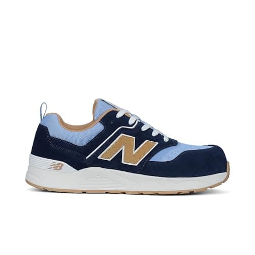 New Balance Men's Elite Lite Electrical Hazard Medium Composite Toe, Industrial Work Shoe Lightweight & Slip Resistant, Blue Coffee, 7.5