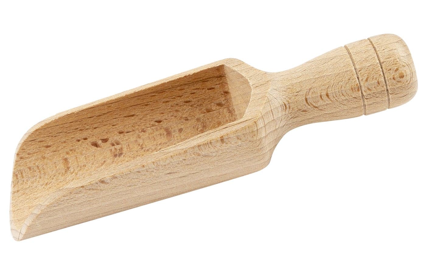 BICB 100% Beechwood Scoop, 5.5″ – Durable Natural Wooden Spoon for Coffee, Sugar, Flour & Bath Salts
