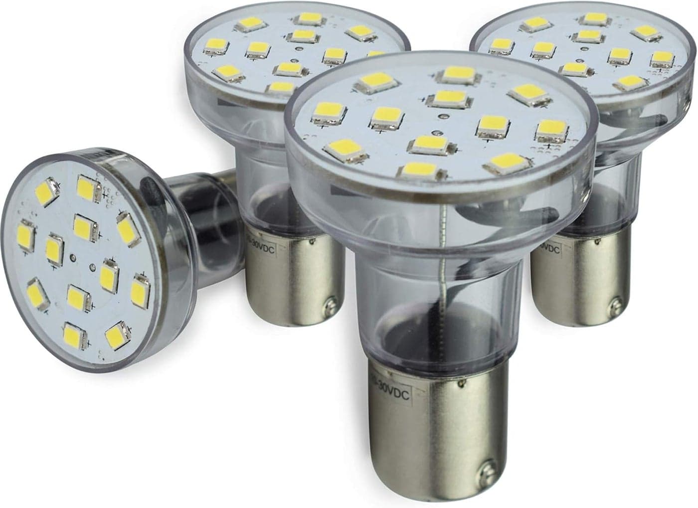 Leisure LED RV Trailer Motorhome LED Spot Light Bulb 2 Watt 275 Lumen Cool White 6500K (4-Pack Long Neck)