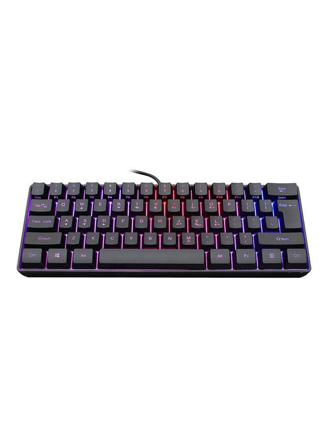 61-Keys Wired Waterproof RGB Backlit Gaming Keyboard