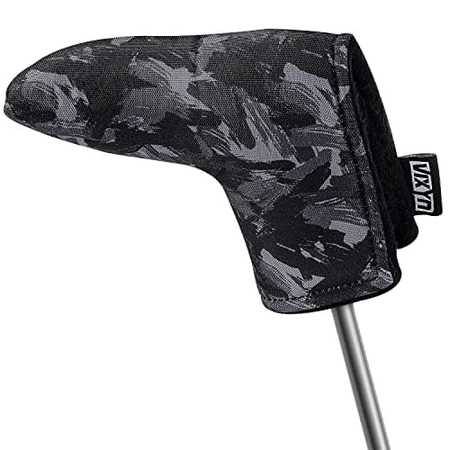 VIXYN Blade Putter Cover - Premium Golf Putter Headcovers - Magnetic Fleeced Lined Head Covers (Black Brush)