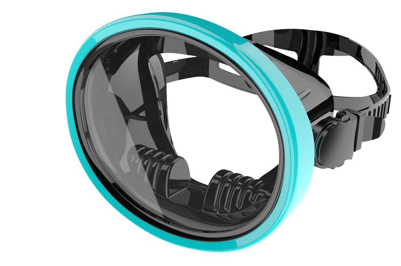 Jwintee Diving Mask Scuba Mask Spearfishing Mask Freediving Water Mask Tempered Glass Oval HD Anti-Fog Scuba Goggles for Adults