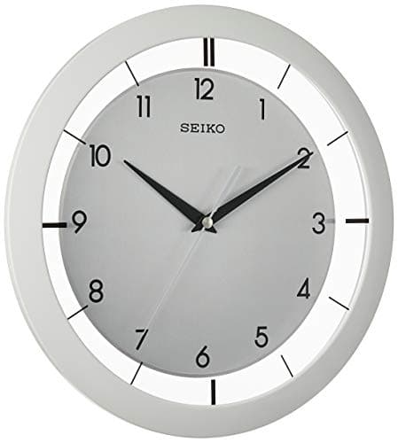 SEIKO QXA520WLH Metal Non Ticking Wall Clock White 11 Inch