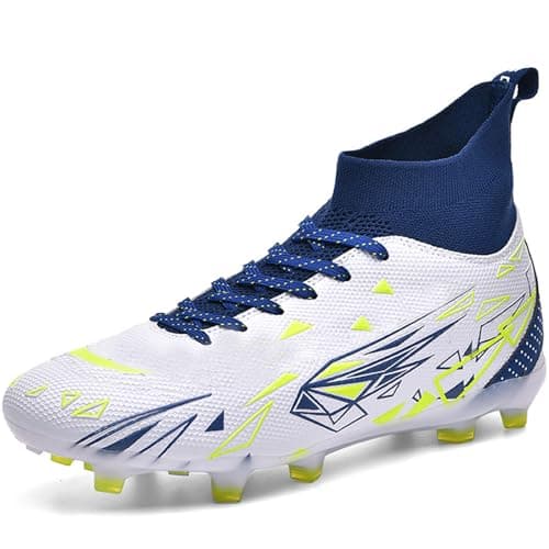 DISRATEBLU Kids Soccer Shoes Boys Football Cleats Professional Athletic Outdoor Trainning Football Shoes Youth Girl Turf Soccer Cleats