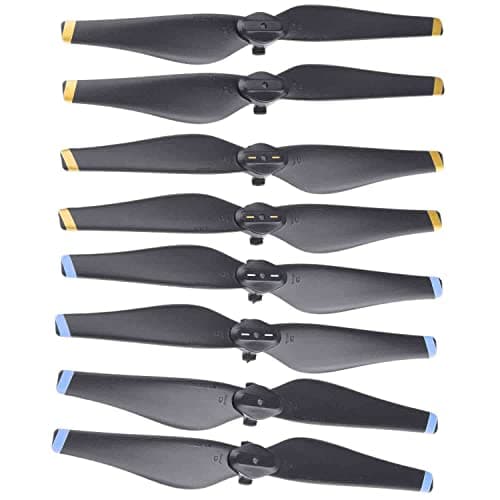 CamKix Replacement Propellers Compatible with DJI Mavic Air 4 or 8 Blades Black 2 Sets of 8 Blades