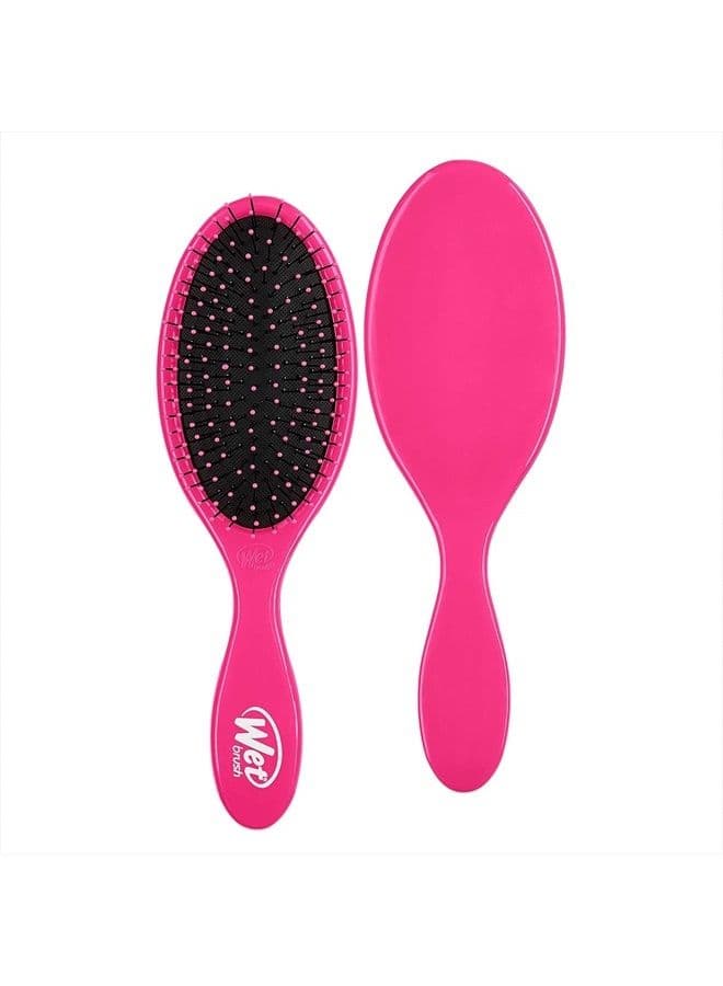 Original Detangler Hair Brush Exclusive Ultrasoft IntelliFlex Bristles Glide Through Tangles With Ease For All Hair Types For Women, Men, Wet And Dry Hair, 5 Oz, Punchy Pink, 1 Count