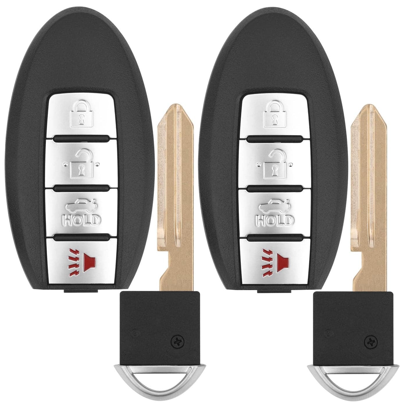 Vurkcy Key Fob Replacement for 20072012 Nissan Altima 0914 Maxima Murano 0912 Infiniti FX35 0813 G37 0913 FX50 1416 Q60 QX70 1112 G25 0708 G35 KR55WK48903 KR55WK496224 Buttons2Pcs