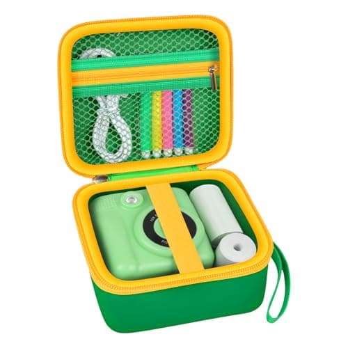 PAIYULE Kids Instant Print Camera Case Compatible with ESOXOFFORE for Dylanto for DUDUDRAGON for GKTZ for ETIKEZ for Dafotil for Careenoah Digital Video Prints Paper Bag (Box Only) Grass Green