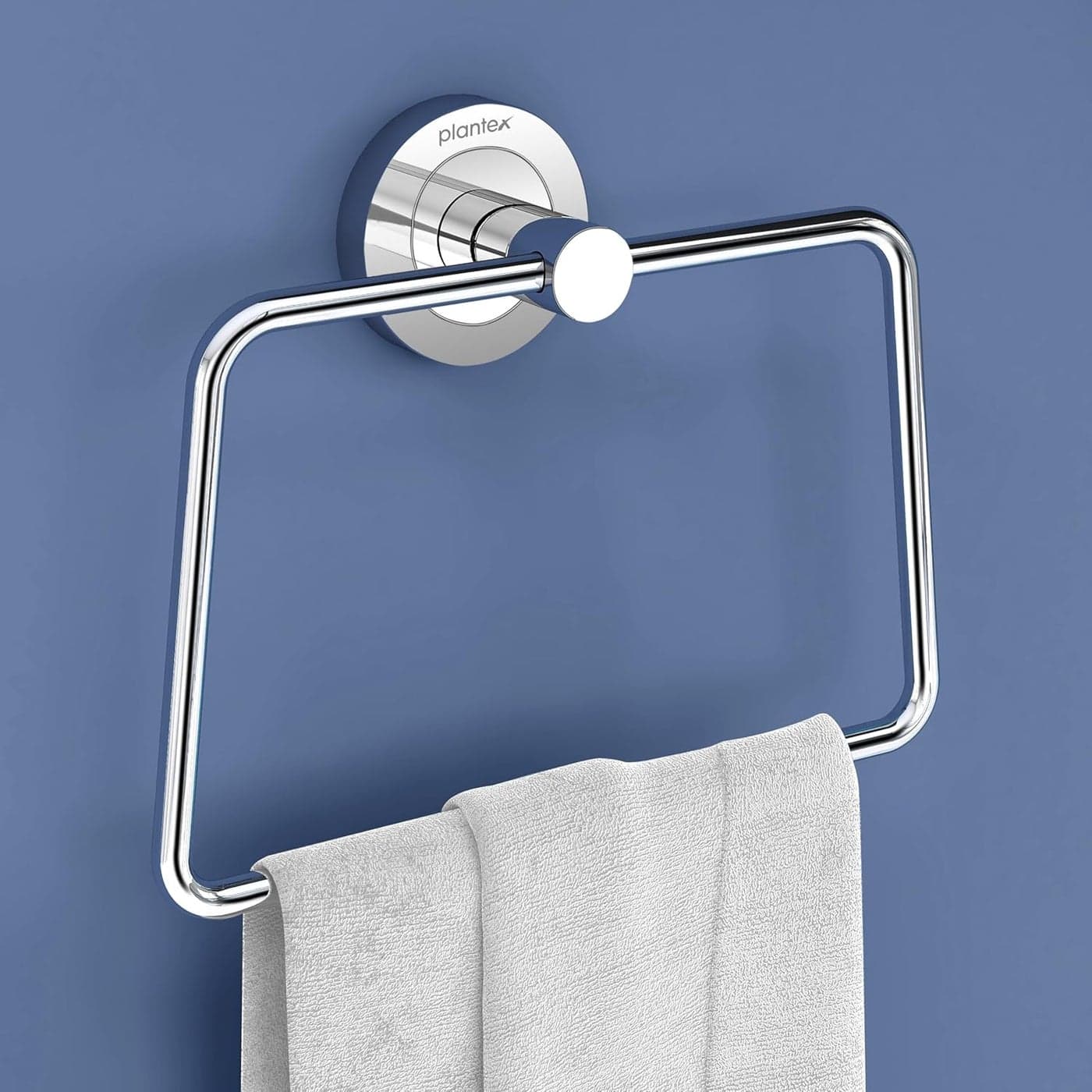 Plantex Stainless Steel Towel Ring for Wash Basin/Towel Hanger for Bathroom/Napkin Hanger/Napkin Ring/Bathroom Accessories (Chrome - Trapezium)