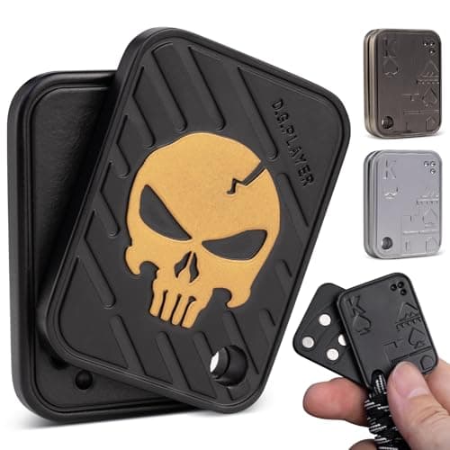 DGPLAYER Fidget Toys Adults Magnetic Metal EDC Fidget Slider for ADHD Relieve Stress Tension Anxiety Focus Find Inspiration Backpack Purse Hanging DecorationAlloy Black