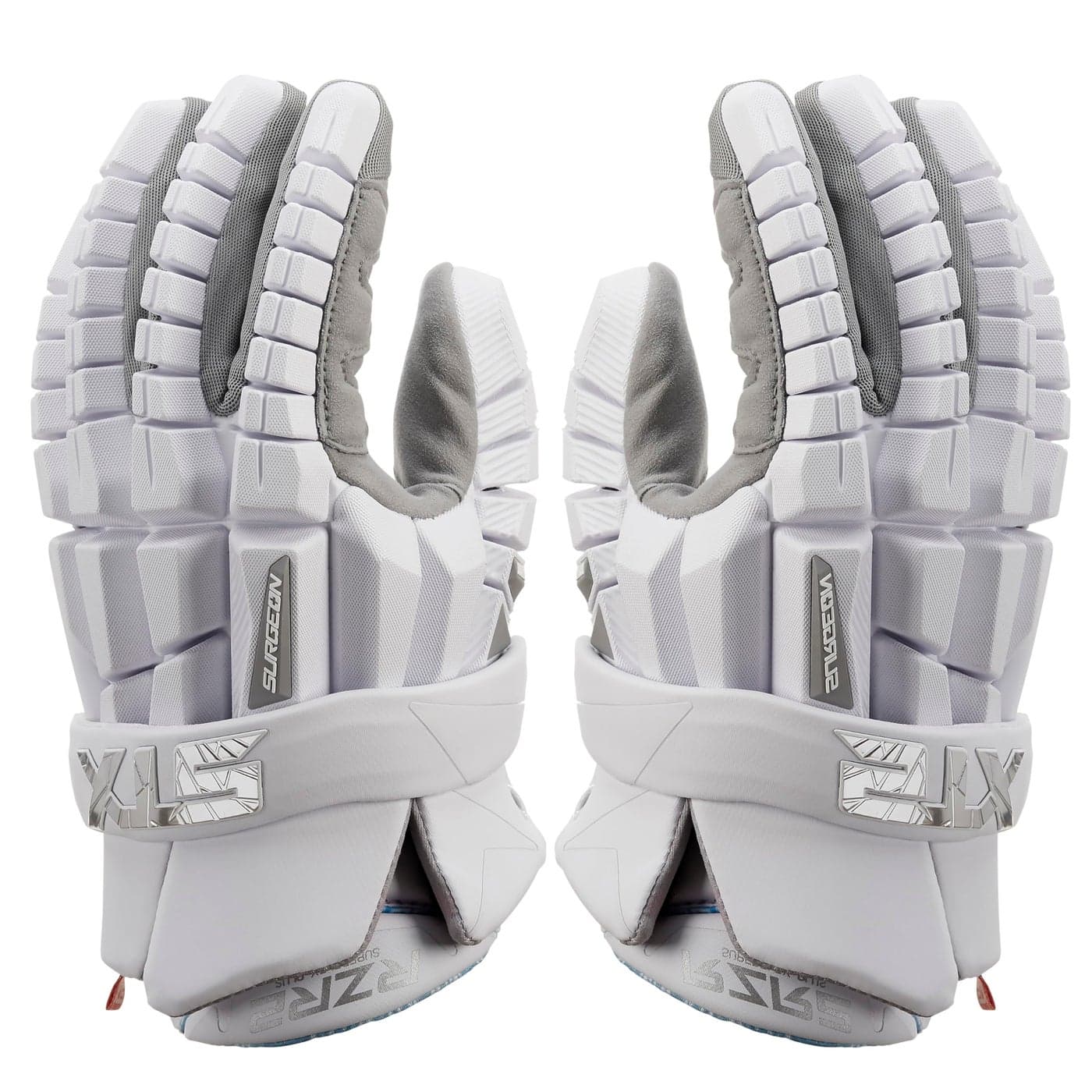 STX Lacrosse Surgeon RZR 2 Gloves White Small Pair