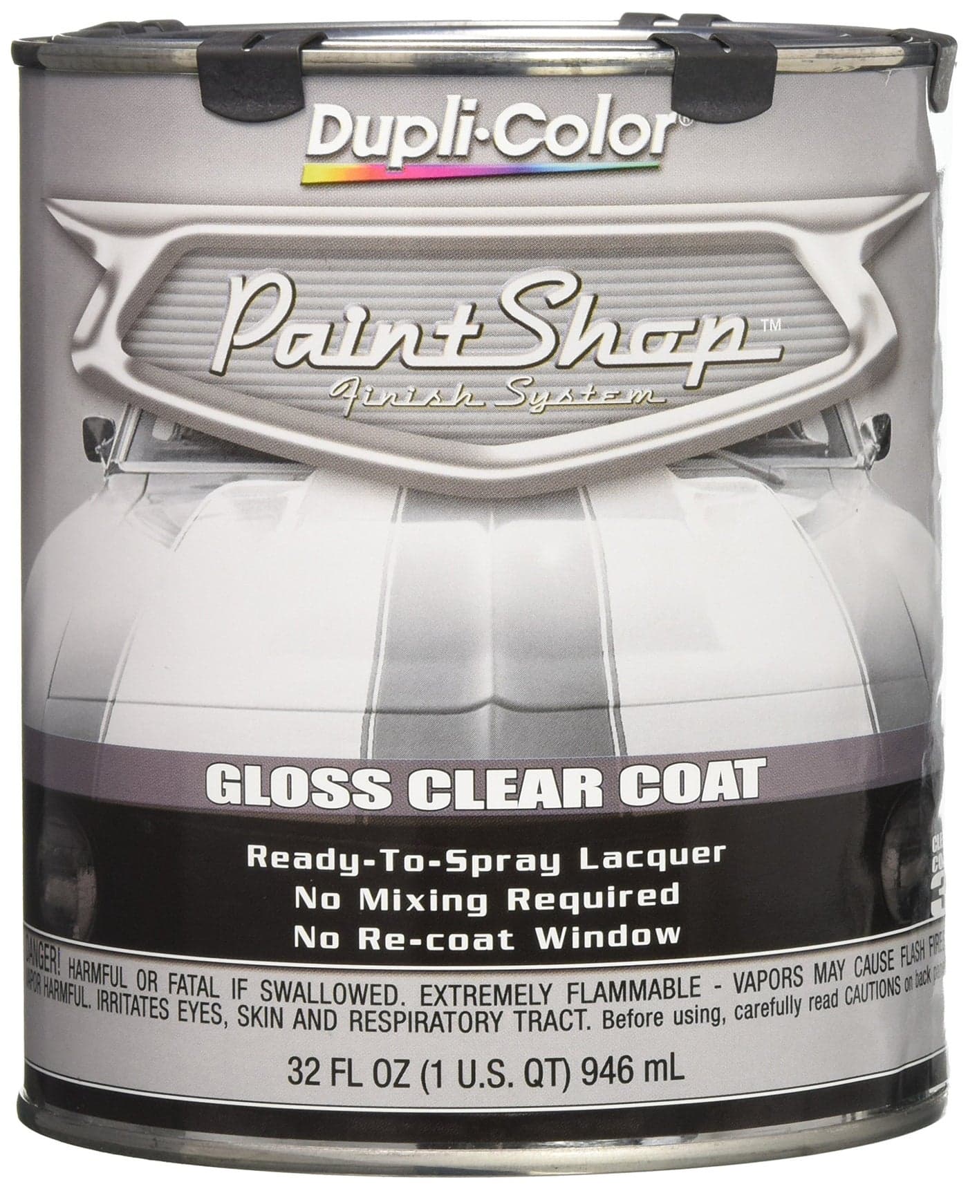 Dupli-Color EBSP30000 Paint Shop Finish System Clear Coat – Gloss Clear - 32 oz. Automotive Paint