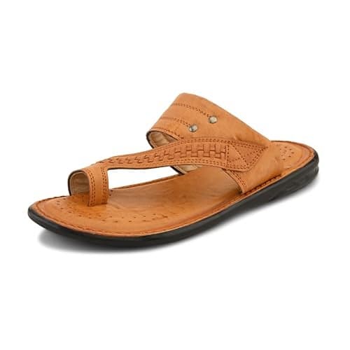 Centrino Men's Slippers | Kolhapuri Style Chappals with Soft Cushioned Footbed | Comfortable & Durable | Traditional Yet Stylish Footwear for Men 9541-3