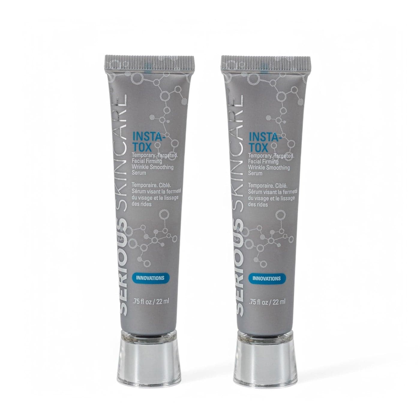 Serious Skincare INSTATOX Instant Wrinkle Smoothing Serum Improves appearance of Fine Lines Wrinkles Temporary Skin Tightener Instant Line Filler Two 75 Fl Oz Tubes 2Pack